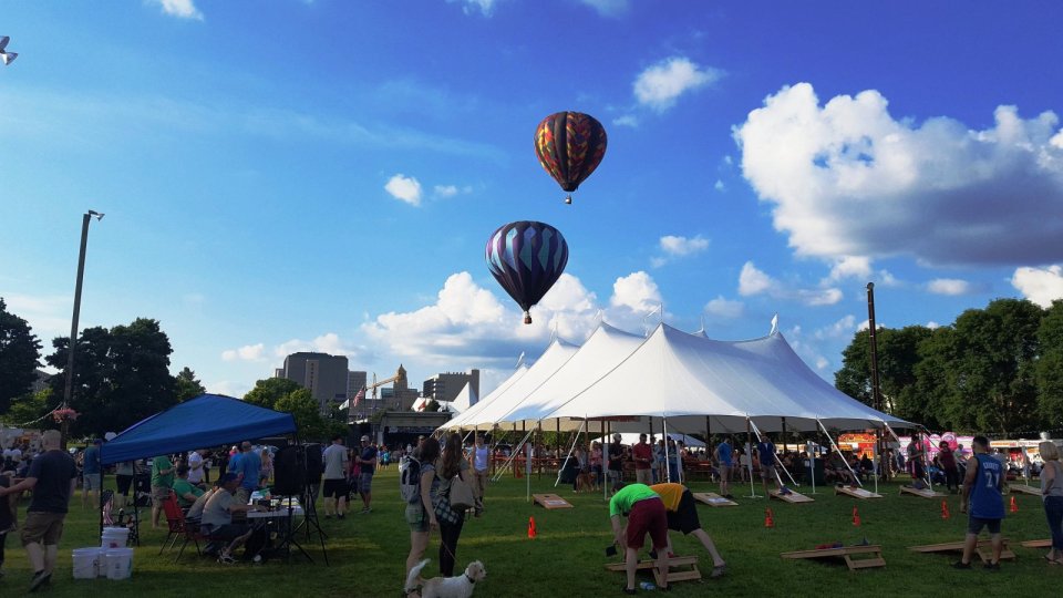 Hot Air Balloons over Fest